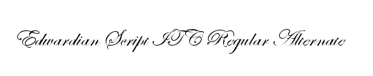 Edwardian script itc font family